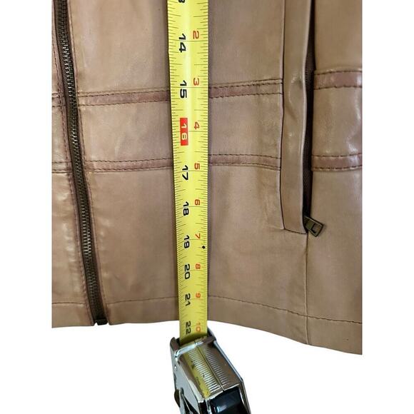 Wilson Tan Leather jackets women XS - Picture 10 of 12